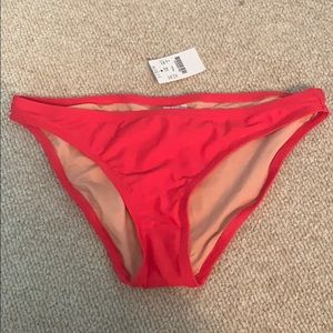 Bright pink bathing suit bottoms